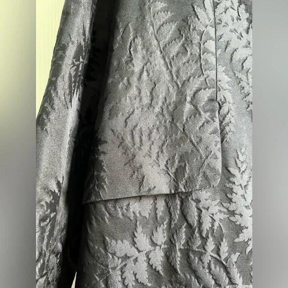Dana Buchman Embossed Fern Silk Coat - Picture 7 of 10